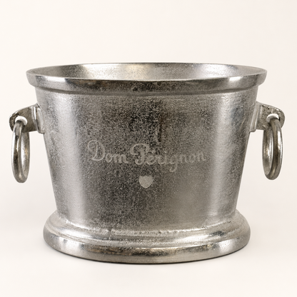 Dom Perignon Solid Cast Engraved Champagne Ice Bucket