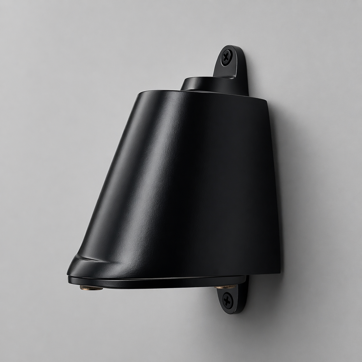 Holt Matt Black Mast Down Wall Light |  IP54 Outdoor & Bathroom GU10 LED