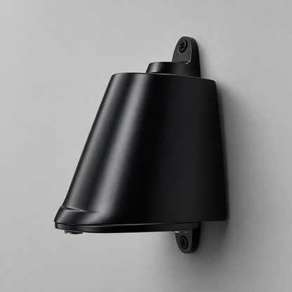 Holt Matt Black Mast Down Wall Light |  IP54 Outdoor & Bathroom GU10 LED