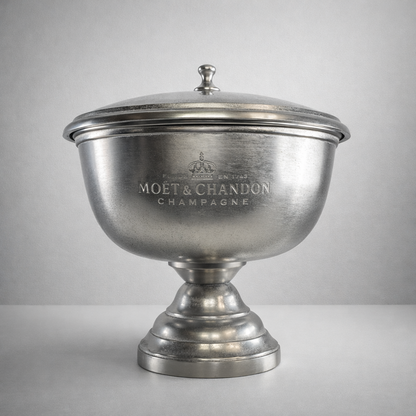 Moët & Chandon Raw Cast 4 Bottle Engraved Champagne Large Ice Bucket | Wine Cooler