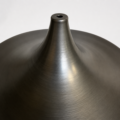 Beetley - Pewter Grey Solid Steel Lampshade | Shade Only