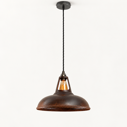 Cawston XL Rusted Coolicon Lampshade Pendant Light - 14 Inch