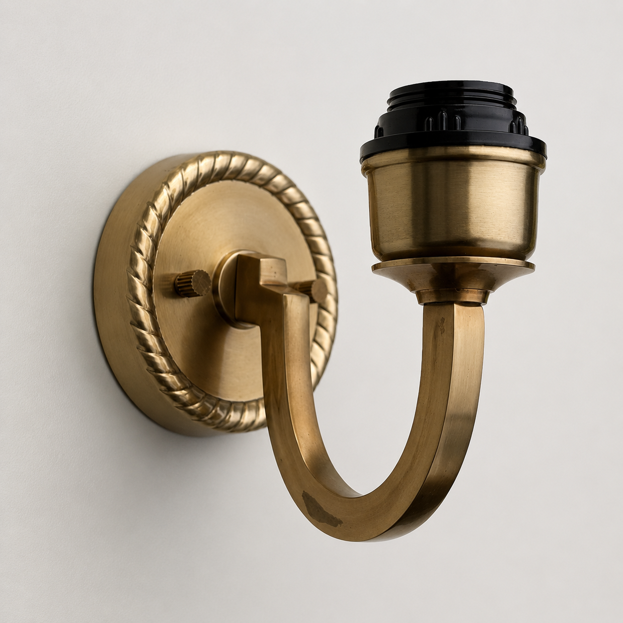 Industrial Antique Solid Brass Wall Light Sconce