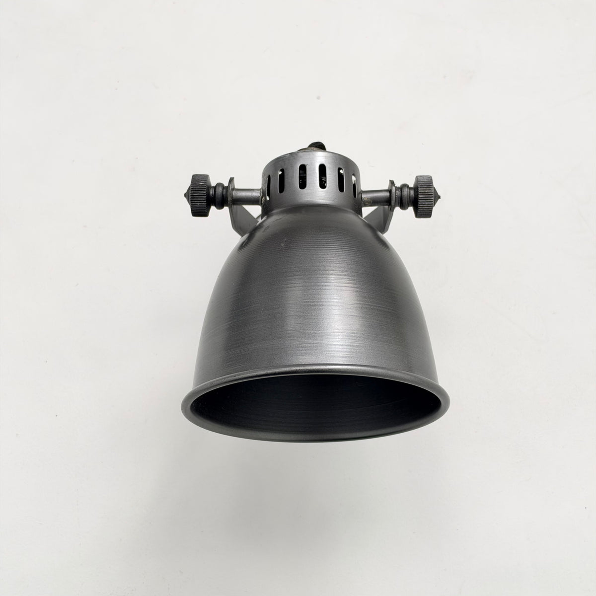 Colby ~ Solid Pewter Grey Steel Short Adjustable Arm Industrial Wall Light *Factory Second*