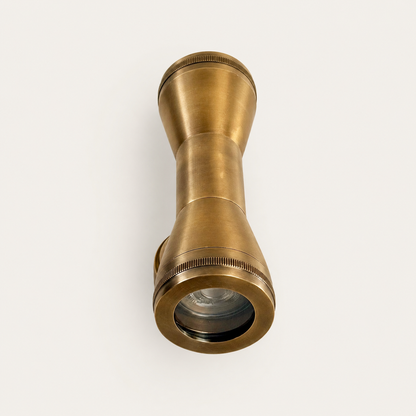 Solid Antique Brass Up & Down Outdoor Wall Light - IP64