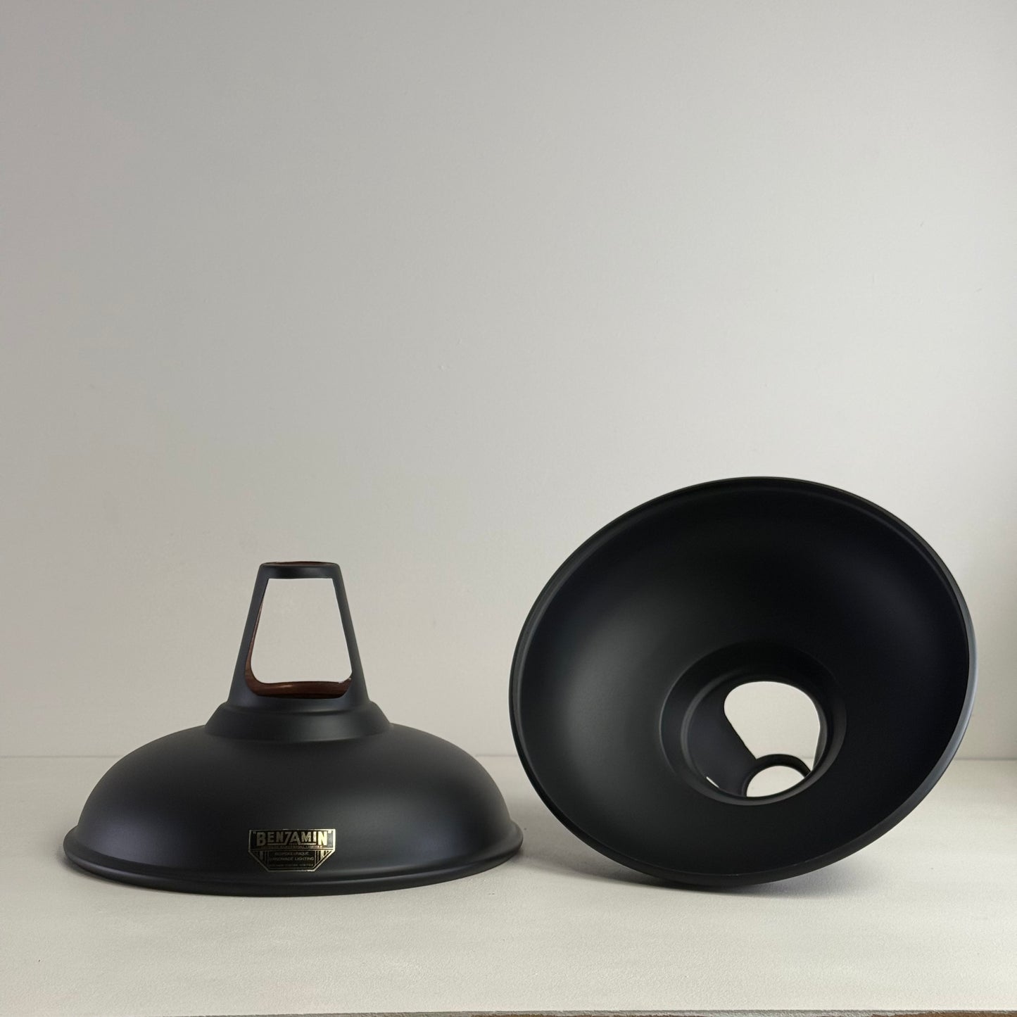 Cawston - Matt Black Lampshade Slotted Design Pendant Ceiling Light - 11 Inch *Pre Order*