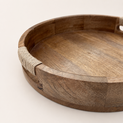 Moët & Chandon Champagne Medium Round Wooden Serving Tray - 31cm
