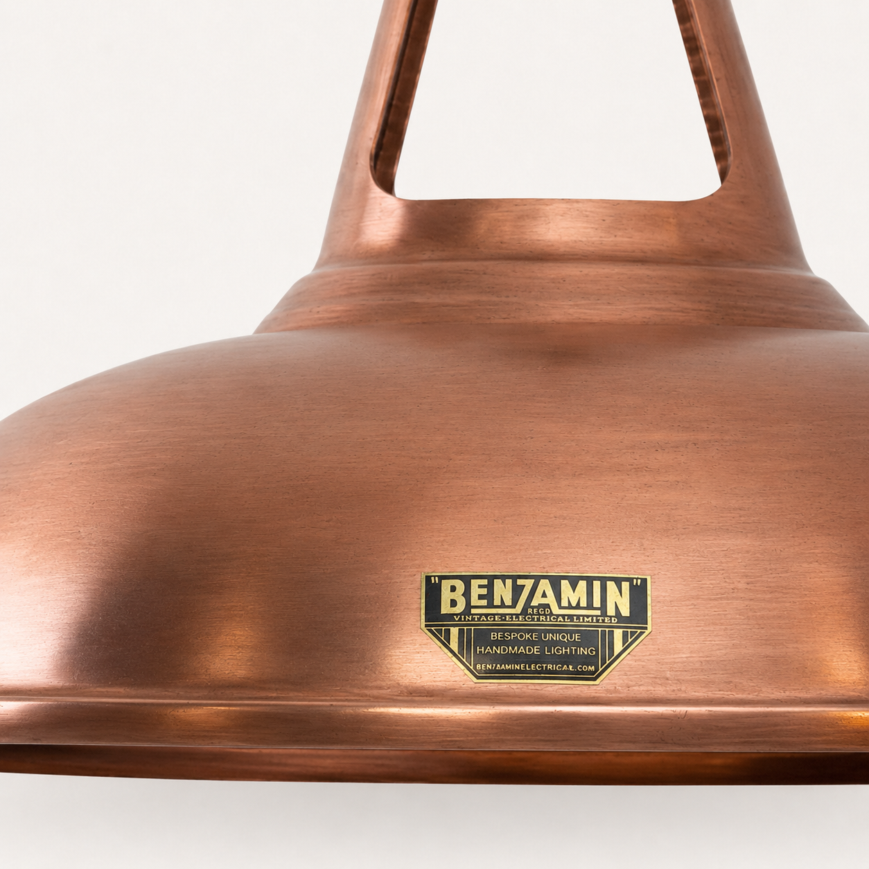 Cawston - XL Antique Copper Slotted Pendant Light - 14 Inch