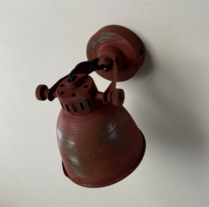 Colby ~ Solid Rusted Steel Short Adjustable Arm Industrial Wall Light | Spot light | Table | Vintage