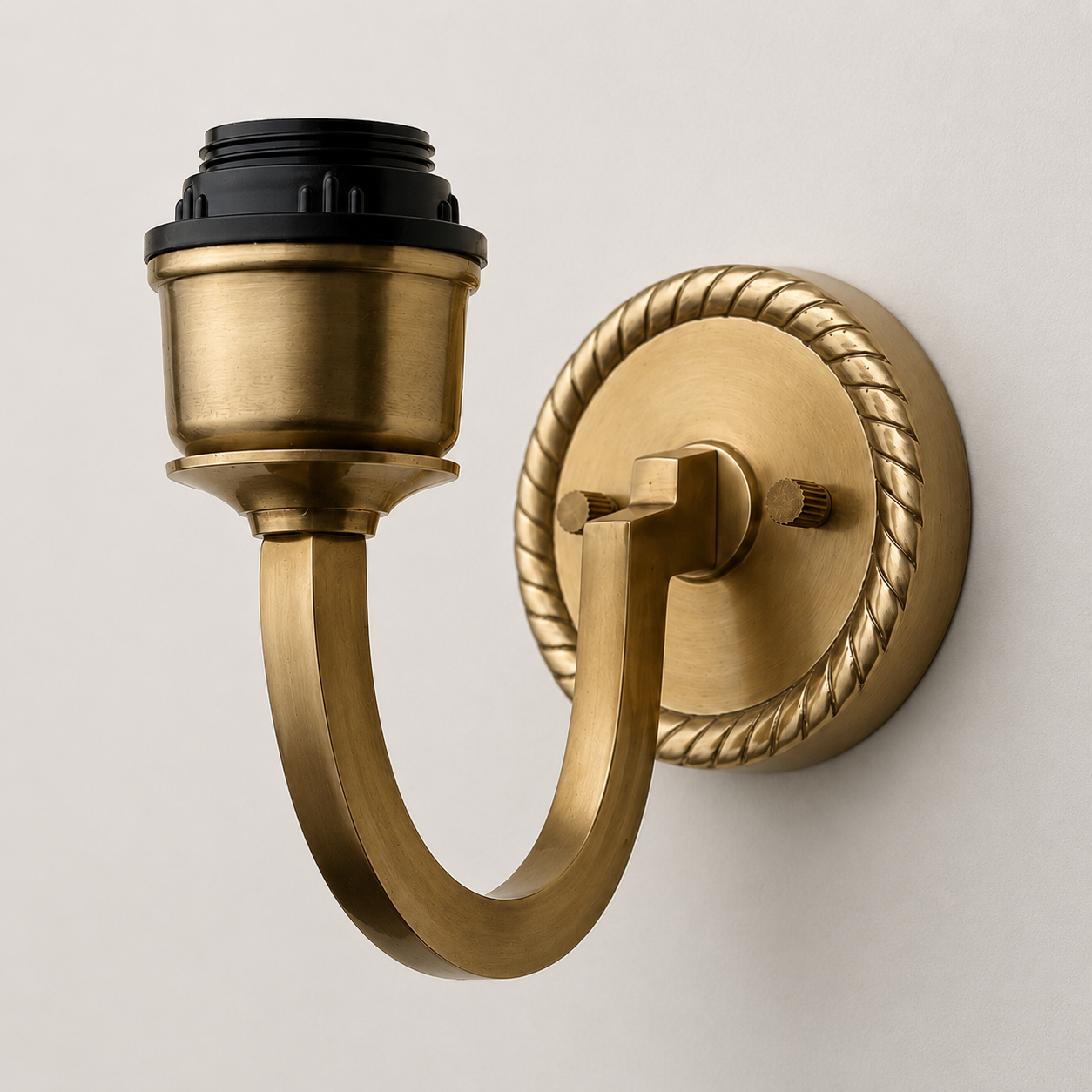 Industrial Antique Solid Brass Wall Light Sconce