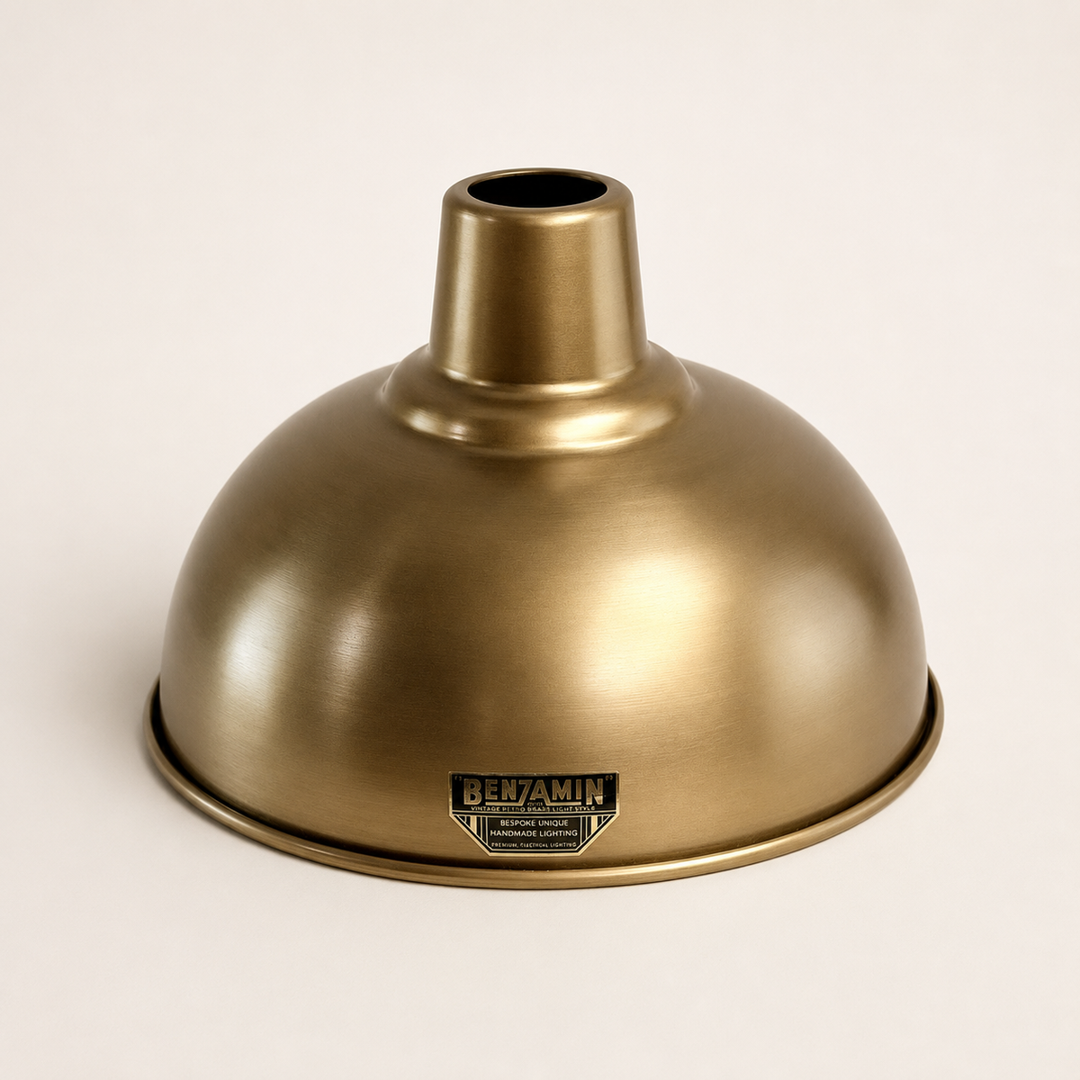 Salthouse Antique Brass Dome Shade Pendant Light - 10 Inch