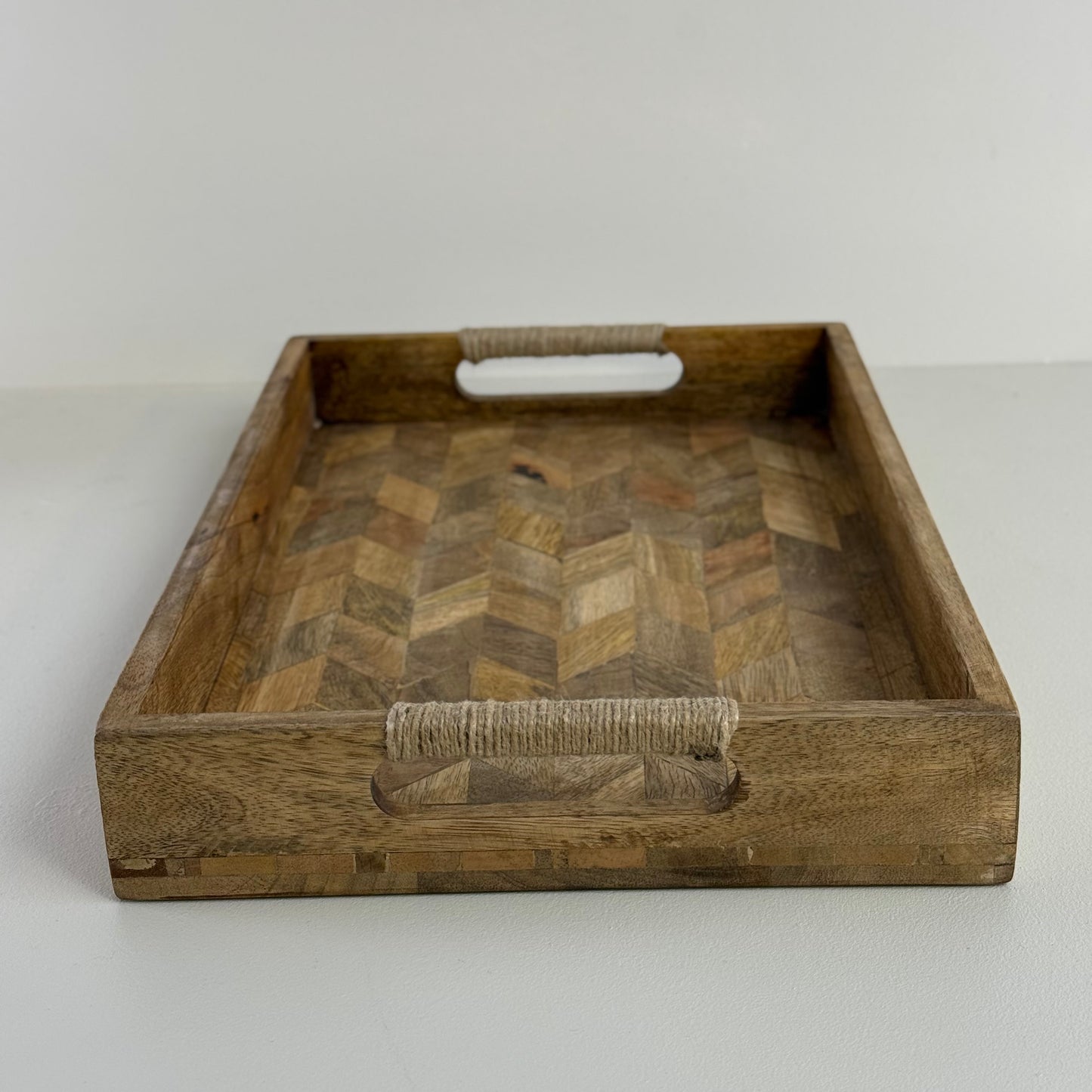 Moët & Chandon Champagne Butlers Wooden Serving Trays Natural Patchwork