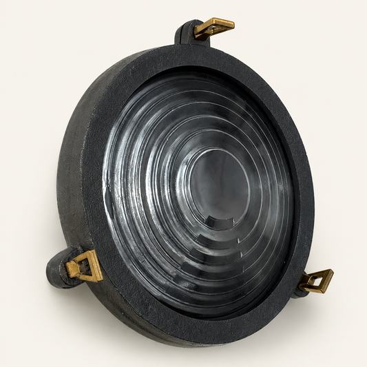 Wroxham - Pewter Round Bulkhead Wall & Ceiling Light - 9 Inch