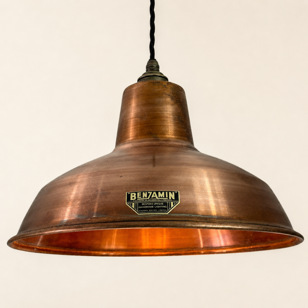 Filby Antique Copper RLM Lampshade Pendant Light - 12.5 Inch