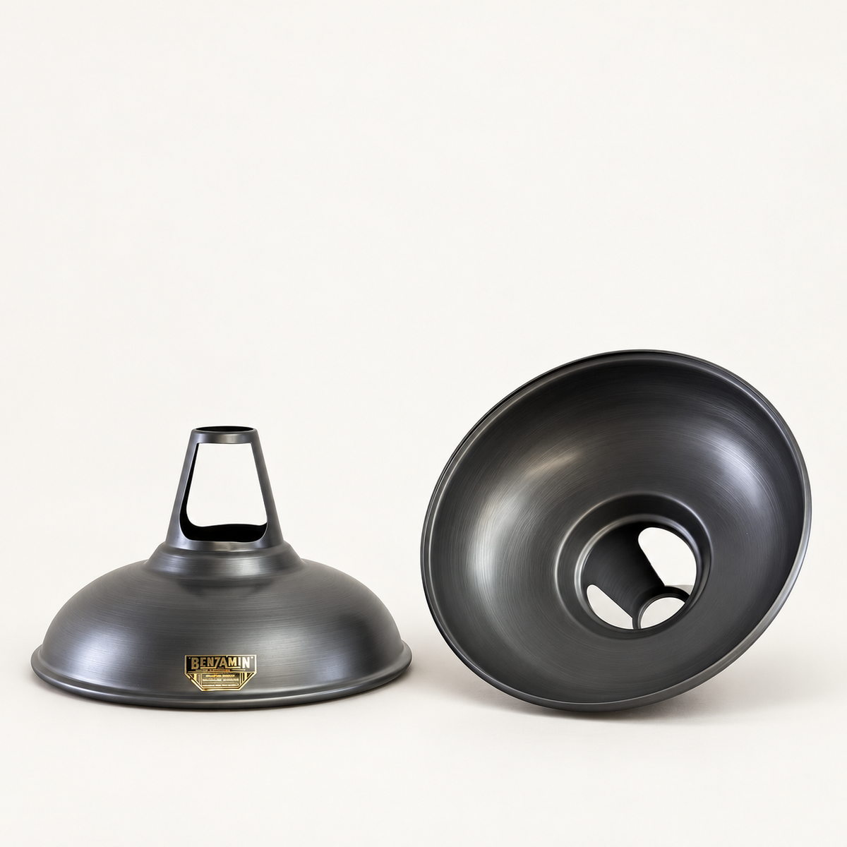 Cawston Pewter Grey Coolicon Lampshade Pendant Light *Factory Second* - 11 Inch