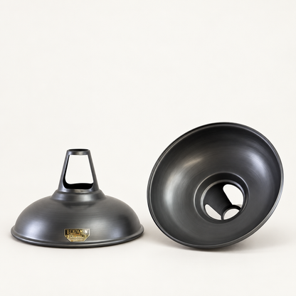 Cawston Pewter Grey Coolicon Lampshade Pendant Light *Factory Second* - 11 Inch