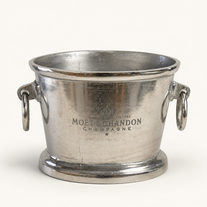 Moët & Chandon Raw Cast Aluminium Champagne Ice Bucket | Wine Cooler