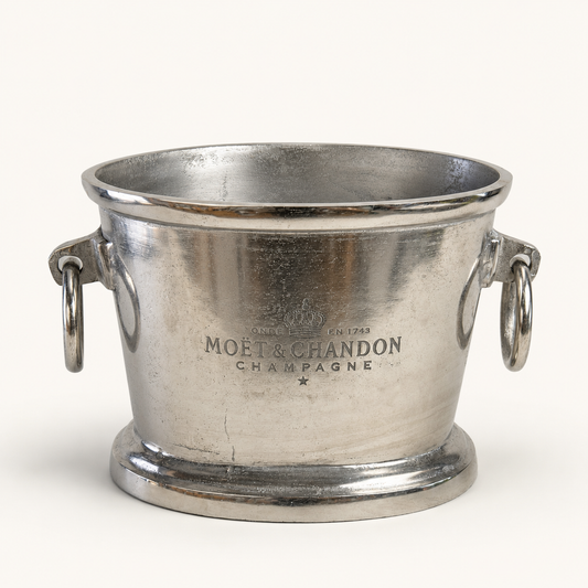 Moët & Chandon  Raw Cast Aluminium Champagne Ice Bucket | Wine Cooler