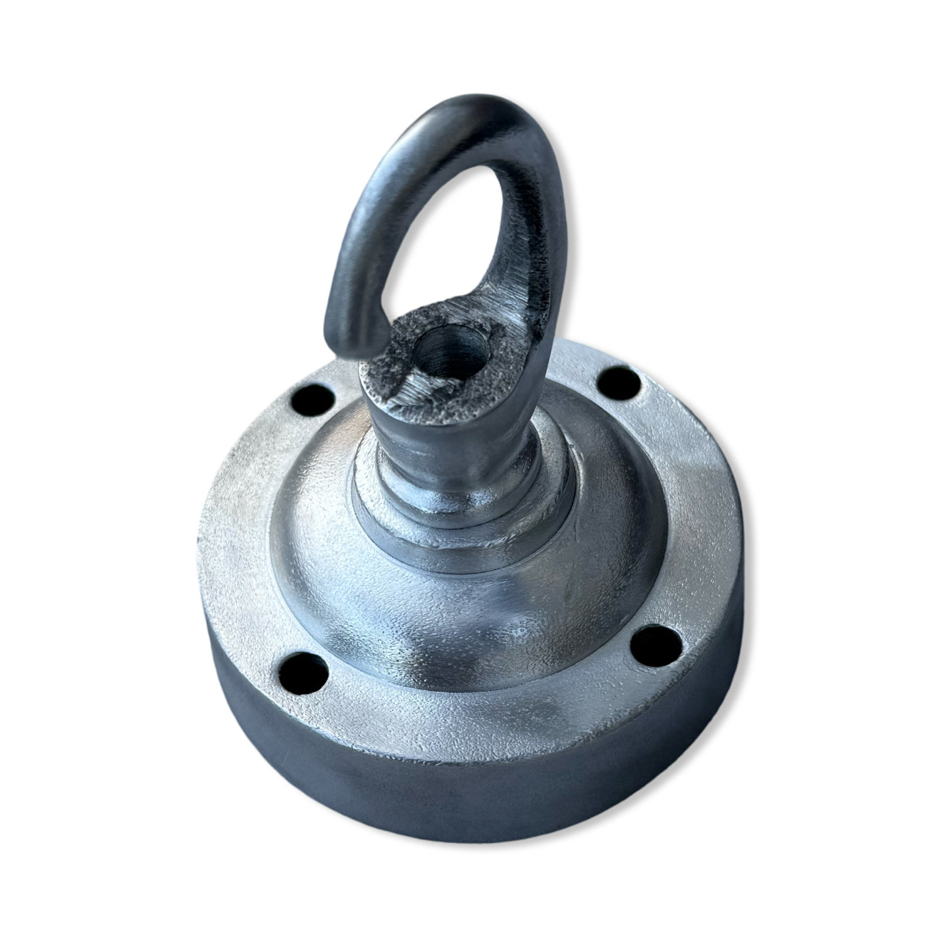 Holkham XL ~ Solid Industrial Hook | Ceiling Hanging Light | Vintage Silver Polished Metal | Plant Hanger