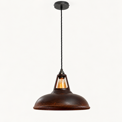 Cawston XL Rusted Coolicon Lampshade Pendant Light - 14 Inch