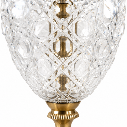 Solid Brass & Glass Table Lamp Vintage Style | Bedroom | Bedside Reading Light