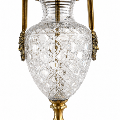 Solid Brass & Glass Table Lamp Vintage Style | Bedroom | Bedside Reading Light