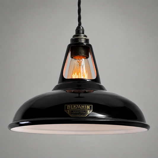 Cawston - Midnight Black Slotted Coolicon Pendant Light | 11 Inch *Factory Second*
