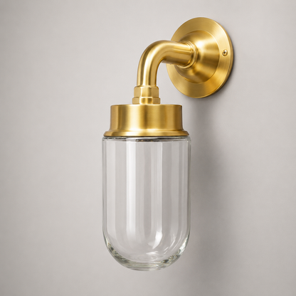 Paston - Solid Brass Wall Light Outdoor & Bathroom Sconce - 11.5 Inch