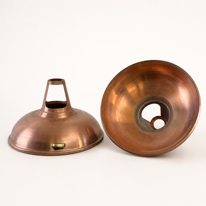 Cawston XL Antique Copper Coolicon Lampshade Pendant Light - 14 Inch