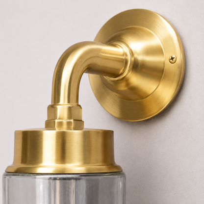 Paston - Solid Brass Wall Light Outdoor & Bathroom Sconce - 11.5 Inch