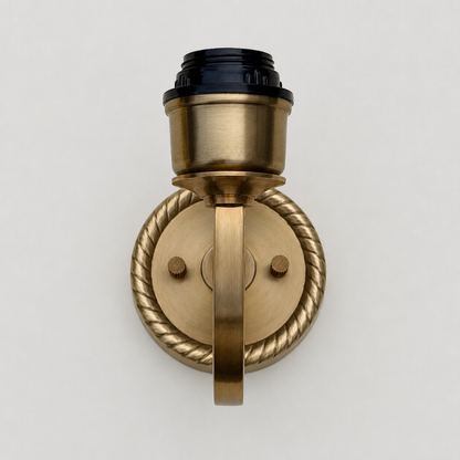 Industrial Antique Solid Brass Wall Light Sconce