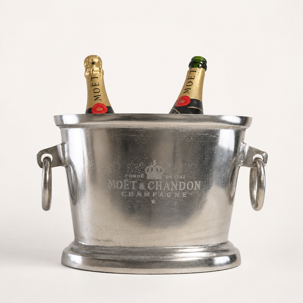 Moët & Chandon Raw Cast Aluminium Champagne Ice Bucket | Wine Cooler