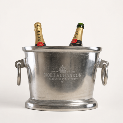 Moët & Chandon Raw Cast Aluminium Champagne Ice Bucket | Wine Cooler
