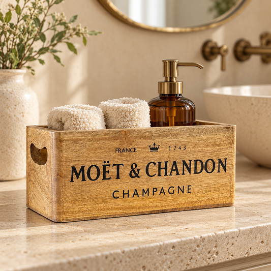 Moët & Chandon Inspired Wooden Champagne Storage Crates