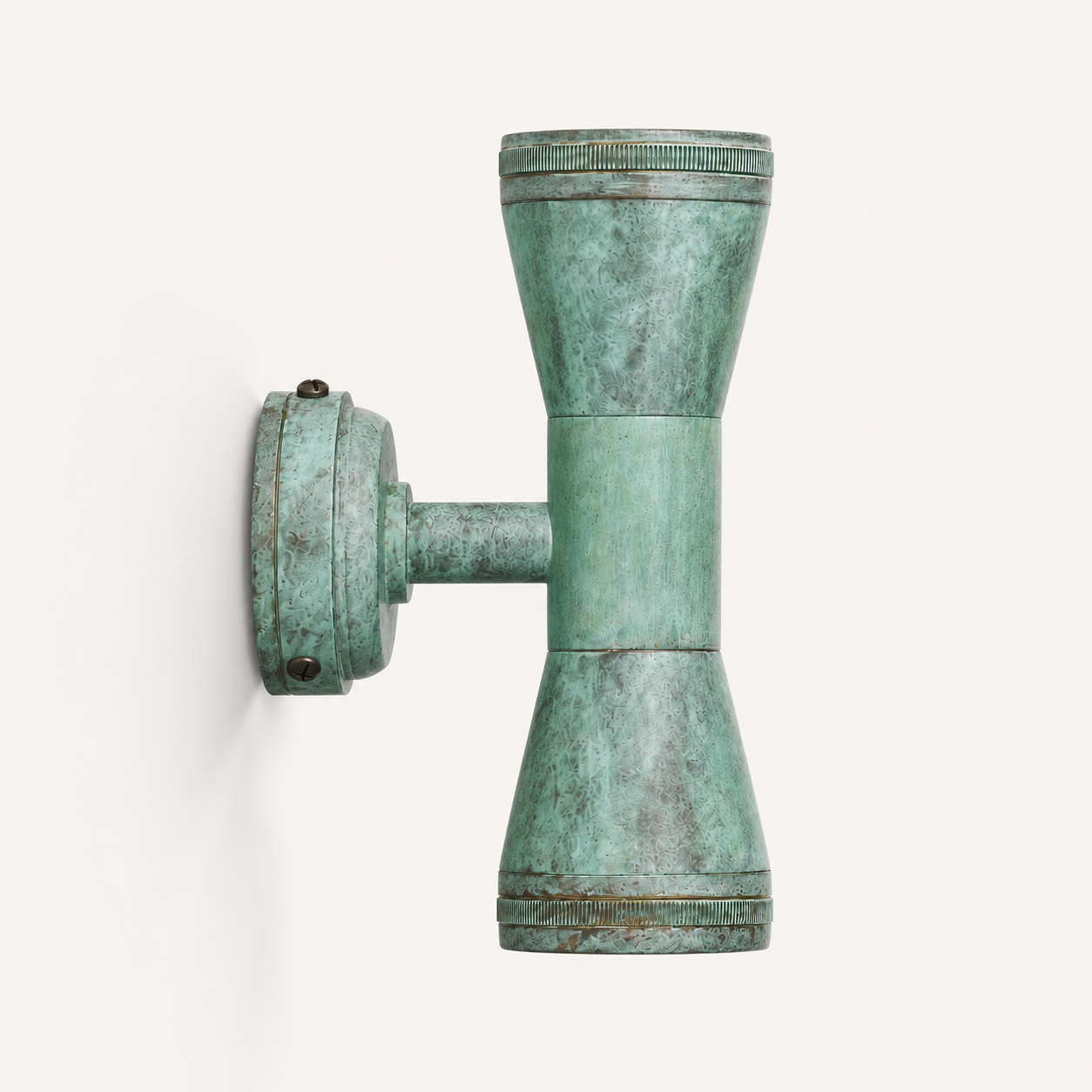 Verdigris Solid Brass Up & Down Outdoor Wall Light - IP64