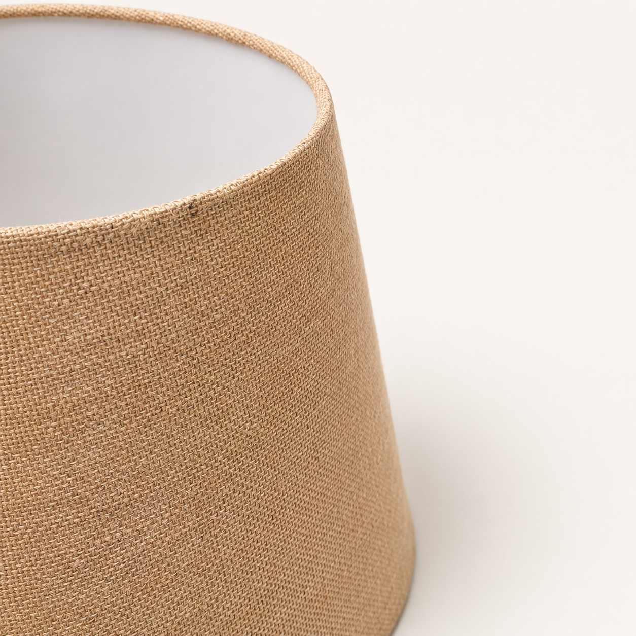 Natural Woven Hessian Tapered Drum Lampshade