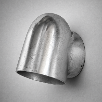 Hopton ~ Pewter Mast Down Light Solid Cast Wall Sconce