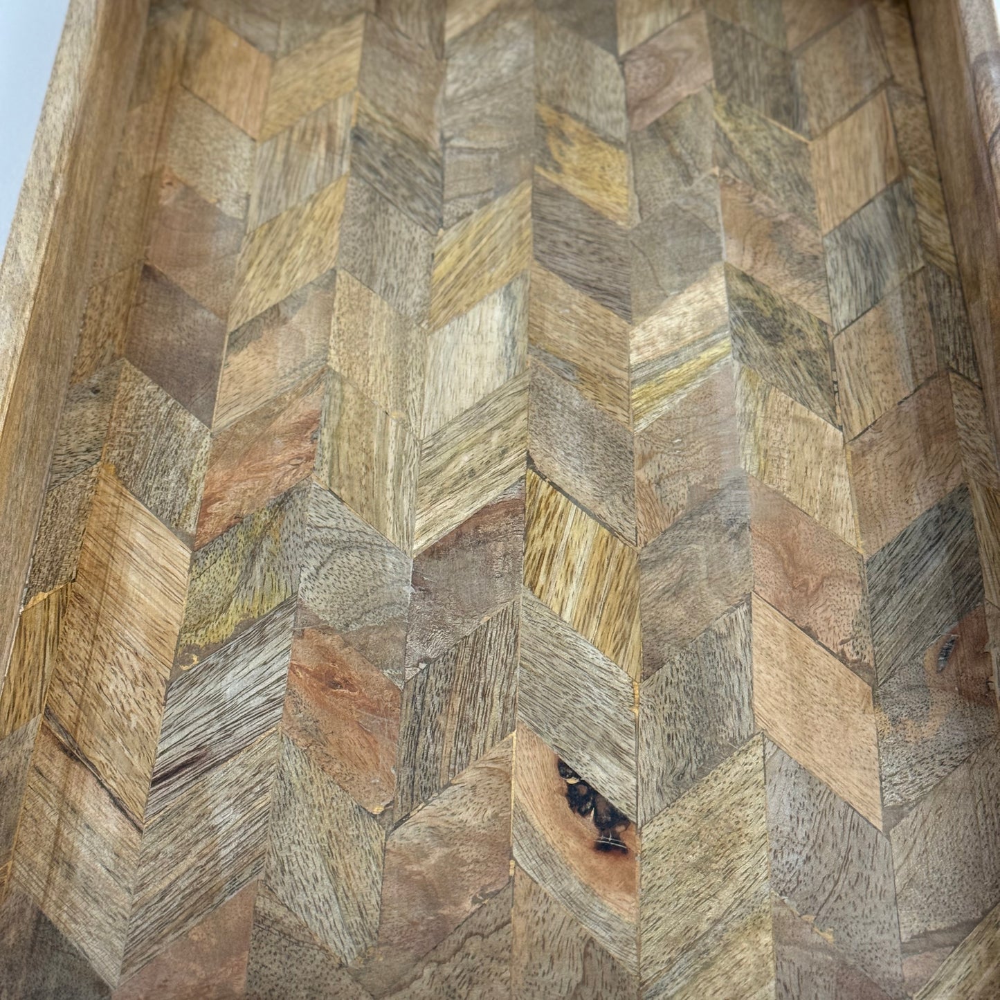 Moët & Chandon Champagne Butlers Wooden Serving Trays Natural Patchwork