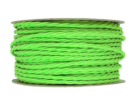 Neon Green Twisted 3 Core Cable 3 x 0.75