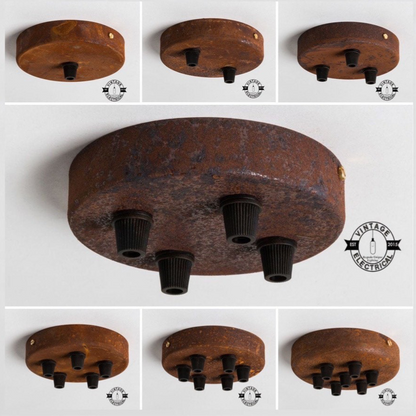 Rusted Ceiling Rose Single - Seven Outlet