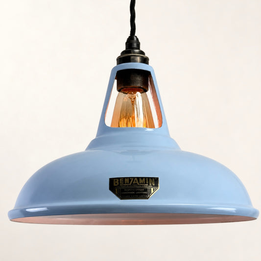 Cawston Cool Blue Coolicon Lampshade Pendant Light *Factory Second* - 11 Inch