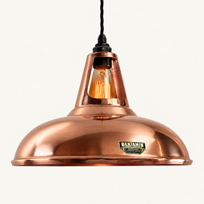 Cawston XL Handspun Solid Copper Coolicon Pendant - 14 Inch | Factory Second