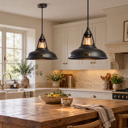 Cawston Pewter Grey Coolicon Lampshade Pendant Light *Factory Second* - 11 Inch