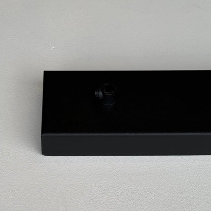 Matt Textured Black Ceiling Rose Track Light 3 Outlet