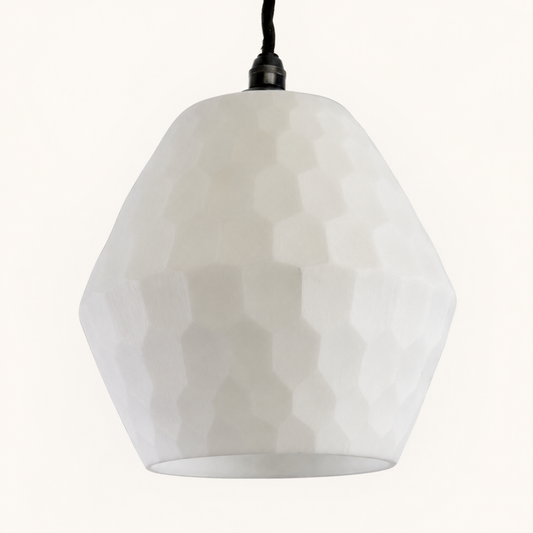 Opal Prismatic Glass Pendant Light