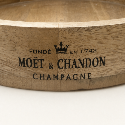 Moët & Chandon Champagne Medium Round Wooden Serving Tray - 31cm