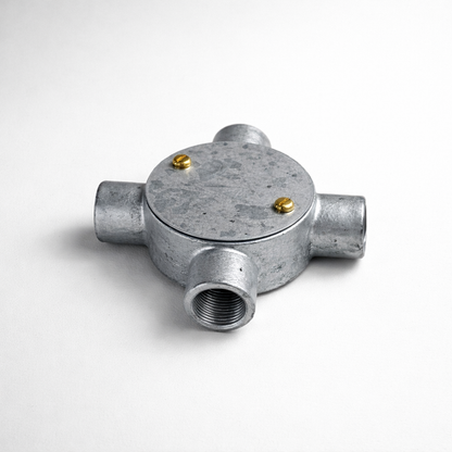20MM CONDUIT CROSS BOX - GALVANISED