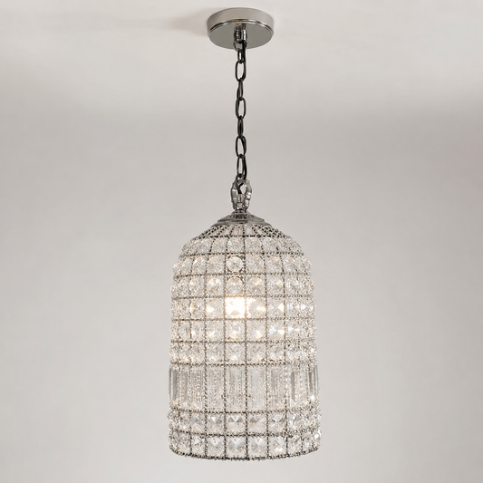 Bixley French Glass Bird Cage Chandelier Pendant Light | 10 Inch