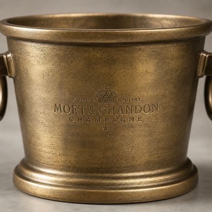 Moët & Chandon Antique Brass Champagne Ice Bucket | Great Gatsby Wine Cooler