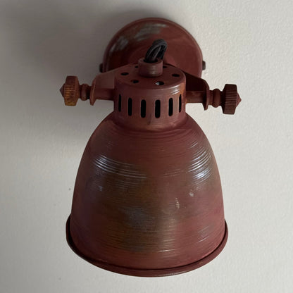 Colby ~ Solid Rusted Steel Short Adjustable Arm Industrial Wall Light | Spot light | Table | Vintage